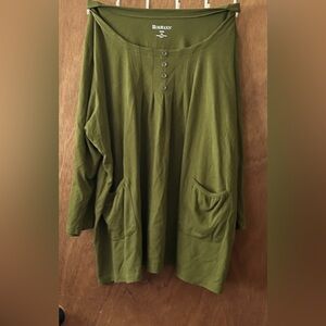 Roaman's Olive Green Tunic Women’s 4XL EUC